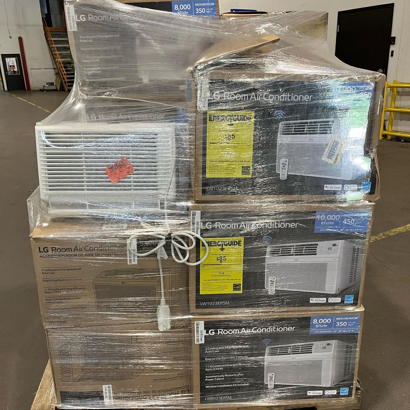 Air Conditioner Liquidation Pallet Air Conditioner Liquidation Pallet — bulk consumer electronics pallet, customer-return, free freight to 50 states