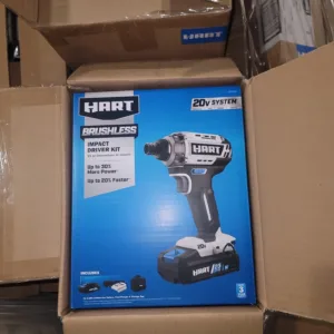 Pallet of hart brushless impact driver liquidation pallet — tools & hardware, customer-return liquidation lot