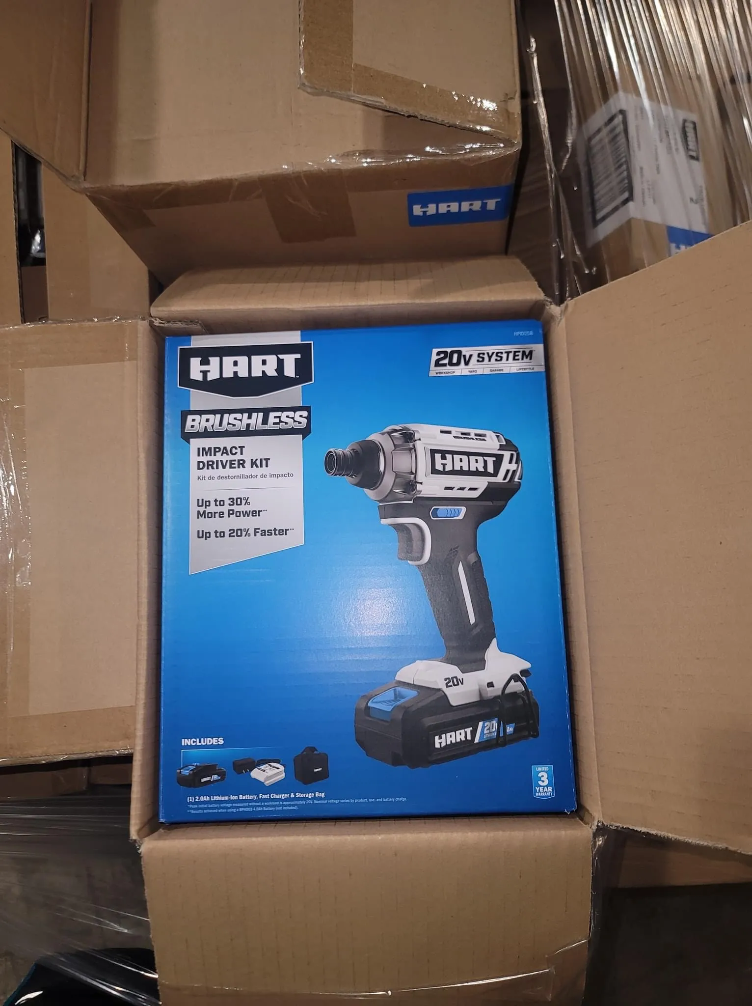 Hart Brushless Impact Driver Liquidation Pallet Pallet of hart brushless impact driver liquidation pallet — tools & hardware, customer-return liquidation lot