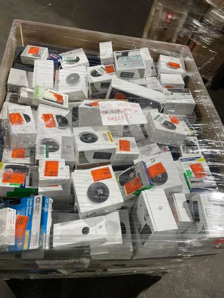 Google Electronics Liquidation Pallet Google Electronics Liquidation Pallet: customer-return consumer electronics pallet with free US shipping