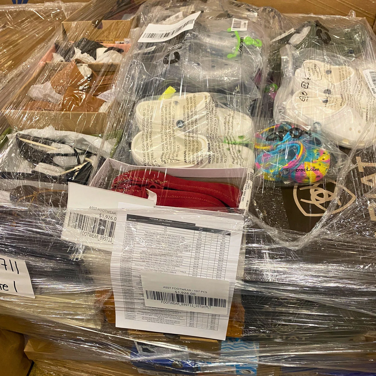 PAS1 Shoes Liquidation Pallet — mixed condition