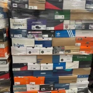Pallet of mixed footwear liquidation pallet — apparel & footwear, customer-return liquidation lot