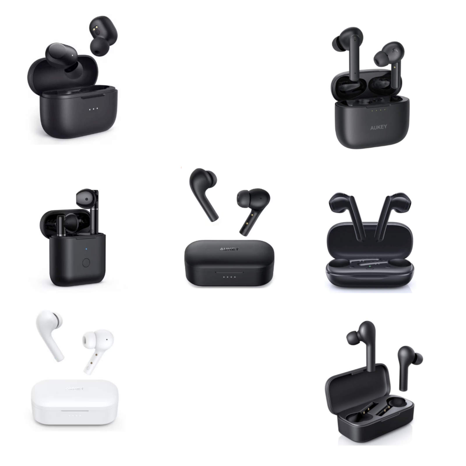 Wireless_Headphones_-7_Models_Brand_New_Stock_Lot AUKEY Wireless Earbuds -7 Models Liquidation — mixed condition