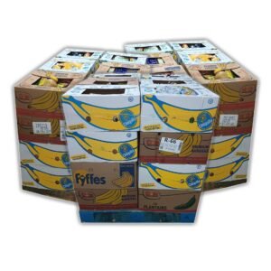 Pallet of banana box grocery liquidation pallet — general merchandise, customer-return liquidation lot