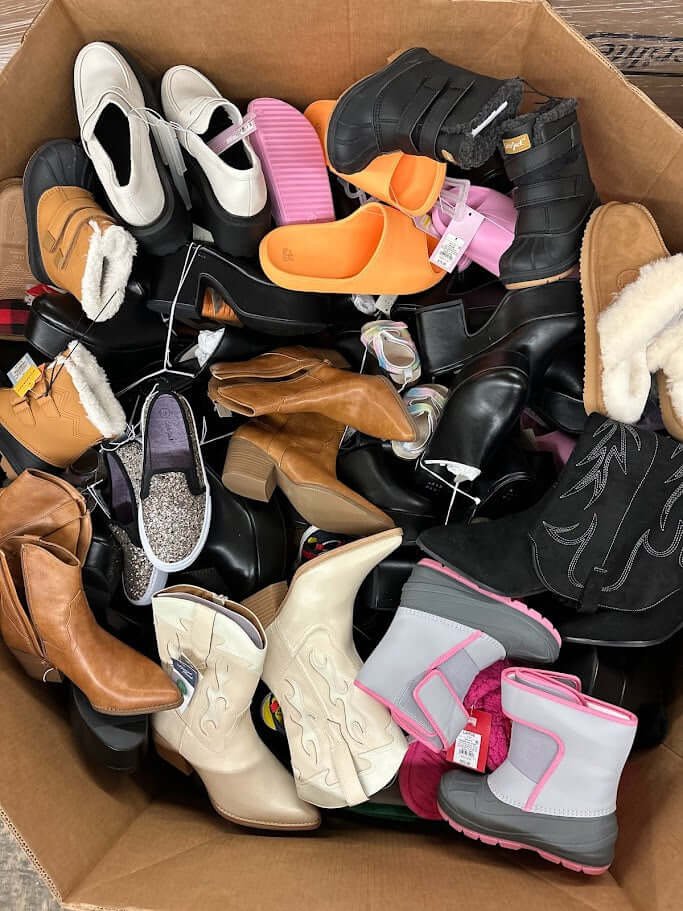 Target Shoes Liquidation Truckload Target Shoes Liquidation Truckload — mixed merchandise liquidation truckload, customer-return stock, free US freight