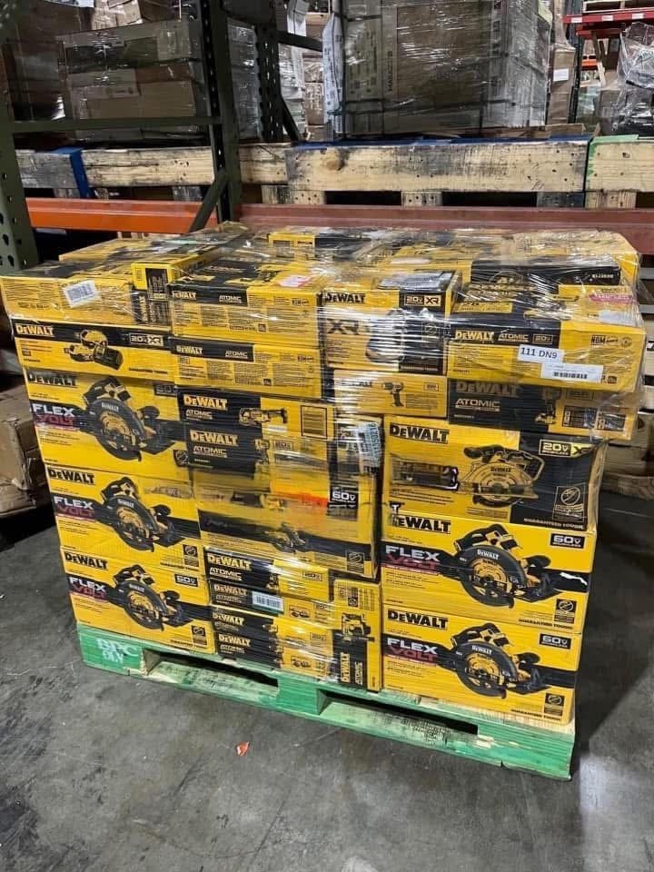 DeWalt Tool Liquidation Pallet Pallet of dewalt tool liquidation pallet — tools & hardware, customer-return liquidation lot