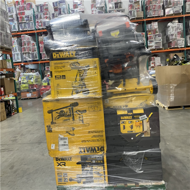 DeWalt Power Tool Liquidation Pallet Pallet of dewalt power tool liquidation pallet — tools & hardware, customer-return liquidation lot