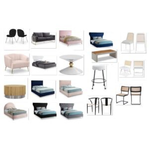 Modern Furniture Liquidation Truckload — mixed merchandise liquidation truckload, overstock stock, free US freight