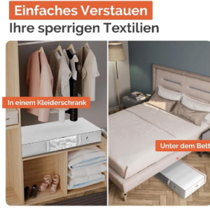 HOME BOX Under Bed Storage Set 2 Vacuum Bags + 2 Fabric Bags Liquidation Pallet — liquidation pallet photo 3